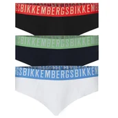 Majtki męskie - BIKKEMBERGS - SLIPY MĘSKIE 3-PACK - BKK1USP09TR BRIEFS ASSORTED-L - miniaturka - grafika 1