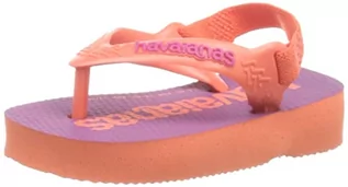 Buty dla dziewczynek - Havaianas Unisex Baby Logomania klapki japonki, Salmon, 25 EU - grafika 1