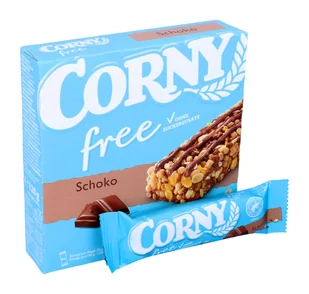 Corny, baton zbożowy bez cukru, czekoladowy, 6 sztuk - Płatki śniadaniowe i musli - miniaturka - grafika 1