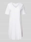 Bielizna nocna - Koszula nocna z dekoltem w serek - miniaturka - grafika 1