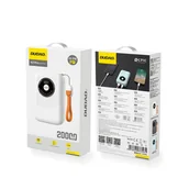 Powerbanki - POWER BANK Dudao K21Pro Mini 20000mAh USB + USB-C Pd 22.5W - biały / 181533 - miniaturka - grafika 1