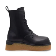 Botki damskie - Botki Badura BIBAO-0704 Czarny - miniaturka - grafika 1