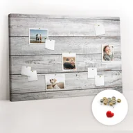 Tablice i flipcharty - Organizer na ścianę XXL, Tablica Korkowa 120x80 cm - Pomalowane deski + Pinezki - miniaturka - grafika 1