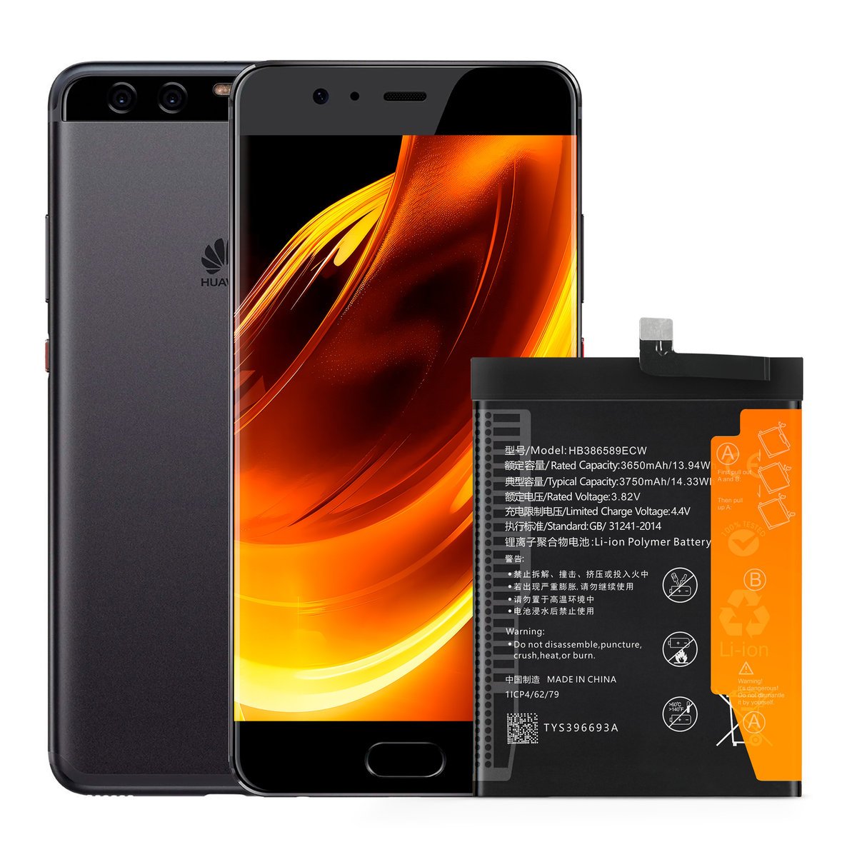 Bateria HB386589ECW do Huawei Mate 20 Lite, 3750 mAh, Oryginalna Jakość