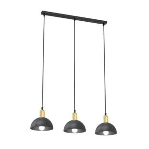 Moto lampa wisząca 3xE14 czarna/złota 1386/3 - Lampy sufitowe - miniaturka - grafika 1