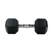 Hantle i ciężarki - UNDERFIT Hantla hex gumowana - miniaturka - grafika 1