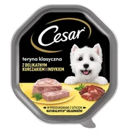 Mokra karma dla psów - Cesar Teryna Z Delikatnym Kurczakiem I Indykiem Mokra Karma Dla Psa 150G - miniaturka - grafika 1