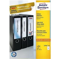 Etykiety do drukarek - Avery Zweckform Białe etykiety na segregatory Etykiety na grzbiet, szerokie, krótkie 400 szt. Zweckform L4761-100 - miniaturka - grafika 1