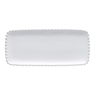 Biały kamionkowy podłużny półmisek Costa Nova Pearl, dł. 30 cm - Tace i patery - miniaturka - grafika 1