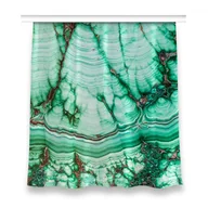 Zasłony - Kolorowa zasłona z nadrukiem 150x160 Marmur turkus, Fabricsy - miniaturka - grafika 1