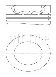 Tłok Mahle 028 PI 00121 001 - Silnik - akcesoria - miniaturka - grafika 1