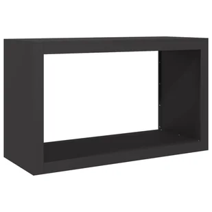 vidaXL Stojak na drewno opałowe, czarny, 100x40x60 cm, stalowy - Wózki magazynowe - miniaturka - grafika 1