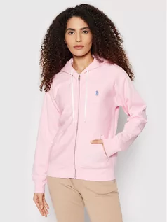 Bluzy damskie - Ralph Lauren Polo Bluza 211780303013 Różowy Regular Fit - grafika 1