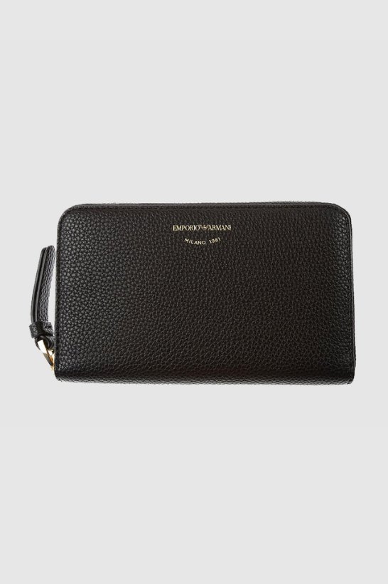 EMPORIO ARMANI Czarny portfel damski