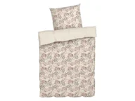 Pościel - LIVARNO home Pościel satynowa z bawełny, 140 x 200 cm (Kwiaty/ biały) - miniaturka - grafika 1