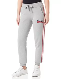 Spodnie damskie - Lonsdale Damskie spodnie do biegania Keereen, Marl Grey/Navy/Red, XS - grafika 1
