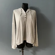 Bluzy damskie - Leezepro Damska Bluza z Długim Rękawem - Szara, Rozmiar XL - miniaturka - grafika 1