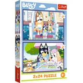 Puzzle - Puzzle, Trefl, Zabawna Bluey, 2x24 el. - miniaturka - grafika 1