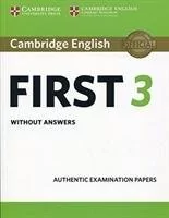 Cambridge English First 3 without answers Cambridge University Press