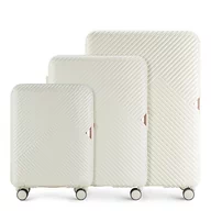 Walizki - Zestaw walizek z polikarbonu w paseczki - miniaturka - grafika 1