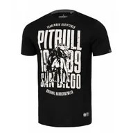 Odzież taktyczna i umundurowanie - Koszulka Pit Bull Middle Weight 170 Basic San Diego Dog '24 - Czarna M - miniaturka - grafika 1