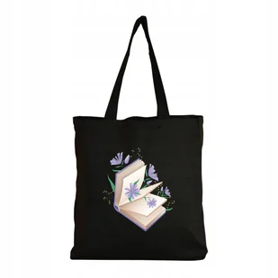 Eko Torba Bawełniana na ramię Shopper Eco Torebka Zakupy Książka Kwiaty 5 - Torby i wózki na zakupy Eko Torba Bawełniana na ramię Shopper Eco Torebka Zakupy Książka Kwiaty 5 - Torby i wózki na zakupy - miniaturka - grafika 1