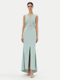 Rinascimento Sukienka wieczorowa CFC0123081003 Zielony Regular Fit - Sukienki - miniaturka - grafika 1