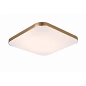 Lampy sufitowe - Złoty plafon LED barwa neutralna LP-335/1C M 4GD SQUARE z serii BABILON - miniaturka - grafika 1