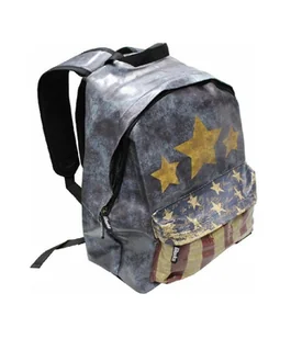 Plecak Unisex Flaga Amerykańska Casual 24L Ergonomiczny Plecak Szkolny Gwiazda - Plecaki szkolne i tornistry - miniaturka - grafika 1