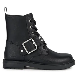 Botki Geox Jr Eclair J369QD 000BU C9999 D Czarny - Buty dla dziewczynek - miniaturka - grafika 1
