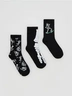 Skarpetki dla dzieci - Reserved - Skarpetki świecące w ciemności 3 pack - czarny - miniaturka - grafika 1