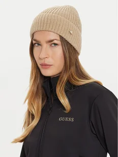 Guess Czapka AW5236 WOL01 Beżowy - Czapki damskie - miniaturka - grafika 1