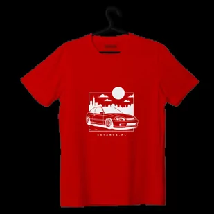 T-shirt koszulka Honda Civic VI JDM czerwona-S - Odzież do sportów motorowych - miniaturka - grafika 1