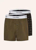 Majtki damskie - Calvin Klein Bokserki Modern Cotton Stretch, 2 Szt. gruen - miniaturka - grafika 1