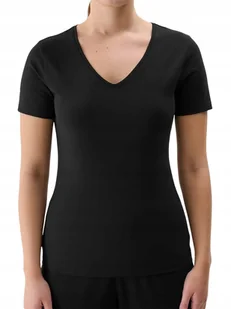 Koszulka damska 4F T-shirt w serek F1990 20S czarny S - Koszulki i topy damskie - miniaturka - grafika 1