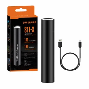 Latarka Supfire S11-X Usb 700LM 18650 Sos Strobo - Latarki - miniaturka - grafika 2