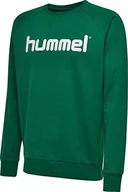 Bluzy męskie - Hummel Hmlgo Cotton bluza męska z logo zielony Evergreen X-L 203515-6140 - miniaturka - grafika 1