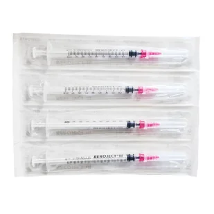 Strzykawka insulinowa z wymienną igłą 1ml U-100 G29 (0,33X13) 100 szt - Glukometry i akcesoria dla diabetyków - miniaturka - grafika 1