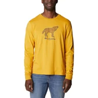 Bluzy sportowe męskie - T-shirt męski Columbia CSC Seasonal Logo Long Sleeve Tee z długim rękawem - miniaturka - grafika 1