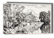 Obrazy i zdjęcia na płótnie - Les Andelys on a Summer Morning, Paul Signac - obraz na płótnie Wymiar do wyboru: 30x20 cm - miniaturka - grafika 1