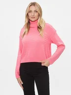 Swetry damskie - ONLY Golf 15294524 Różowy Regular Fit - miniaturka - grafika 1