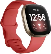 Akcesoria do smartwatchy - Opaska / Pasek Braders do Fitbit Versa 4 / Fitbit Versa 3 czerwony - miniaturka - grafika 1