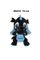 Maskotki i pluszaki - Smok "Kraków" czarny niebieski 15cm - miniaturka - grafika 1