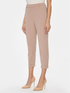 Vero Moda Chinosy Sara 10299871 Beżowy Straight Fit - Spodnie damskie - miniaturka - grafika 1