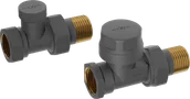 Zawory i kraniki - Mexen zawory grzejnikowe proste, antracyt - W902-000-66 - miniaturka - grafika 1
