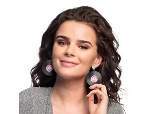 Kolczyki klipsy Płyty Disco - 1 para - Dodatki do strojów karnawałowych - miniaturka - grafika 1