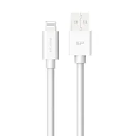 Kable USB - Silicon Power Kabel USB - Lightning LK15AL 1M PVC Mfi White SP1M0ASYLK15AL1W - miniaturka - grafika 1