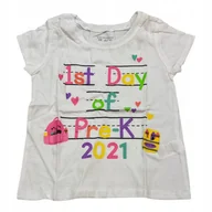 Koszulki dla dziewczynek - Koszulka dziewczęca The Children's Place 104 (3 lata) bawełniana nadruk - miniaturka - grafika 1