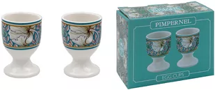 KIELISZKI DO JAJEK NA MIĘKKO Kwiaty William Morris - Pimpernel Blue KOMPLET 2 SZT. - Kieliszki - miniaturka - grafika 1
