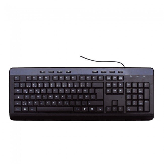 MediaRange Klawiatura Multimedia Keyboard black QWERTY GR MROS102-GR